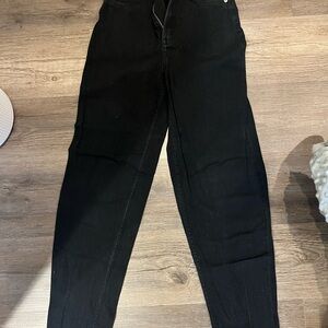 H&M Black Straight-Leg Women's Pants